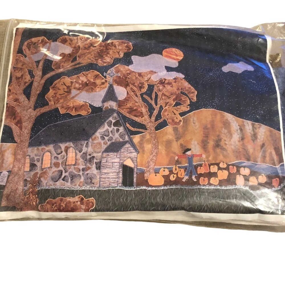 Vtg The Harvest Applique Block of the Month Kit Cotton Fabric